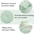 thumbnail image 5 of RUIKASI 3-Piece Light Green Seersucker King Comforter Set, Microfiber Lightweight Bedding with 2 Pillowcases, All Season Use, 5 of 5