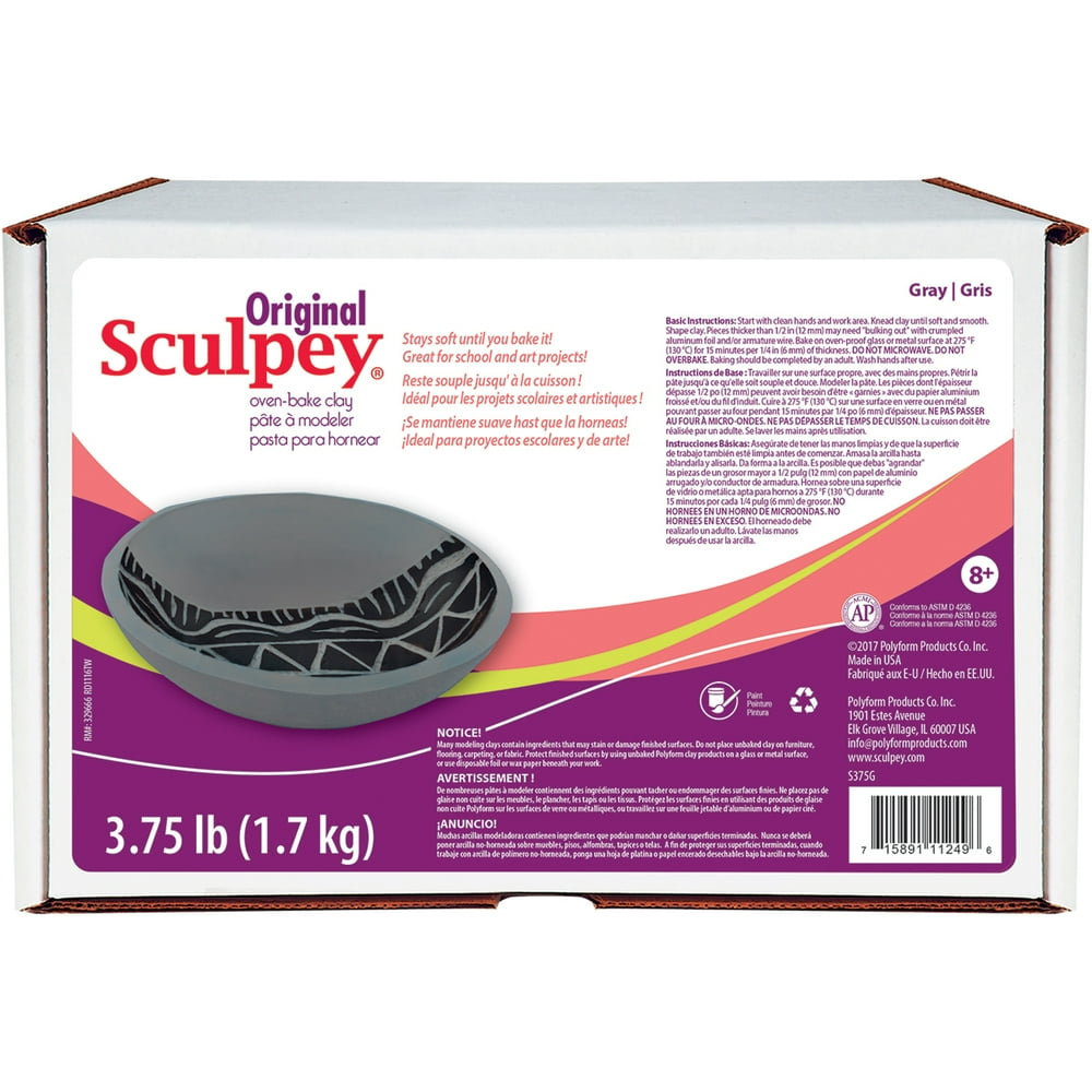 Sculpey Original Polymer Clay 3.75lbGray