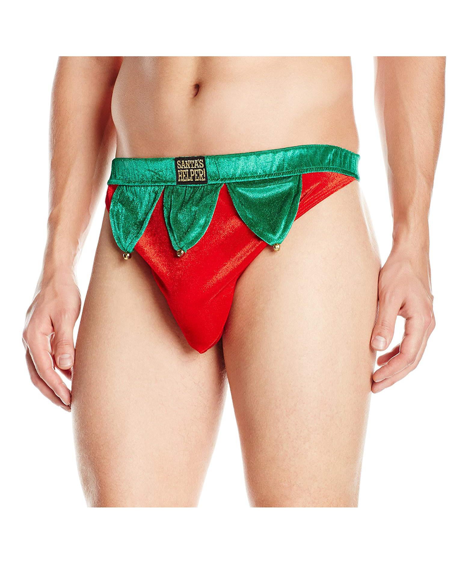 Agoky Men's Christmas Santa Claus Underwear Stylish Festival Holiday Boxer Shorts Swim Bottoms