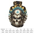 thumbnail image 2 of Indian Devil Skull Oversized Hoodies For Woman Pullover With Pocket Comfortable Fation Pullover Hoodie S-5XL, 2 of 4