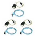 thumbnail image 1 of 3X RJ45 Network Cable Serial Cable Rj45 to DB9 and RS232 to USB (2 in 1) CAT5 Ethernet Adapter LAN Console Cable,3 x Rj45 to DB9 Cable 3 x RS232 to USB Cable,Blue&White&Black, 1 of 8