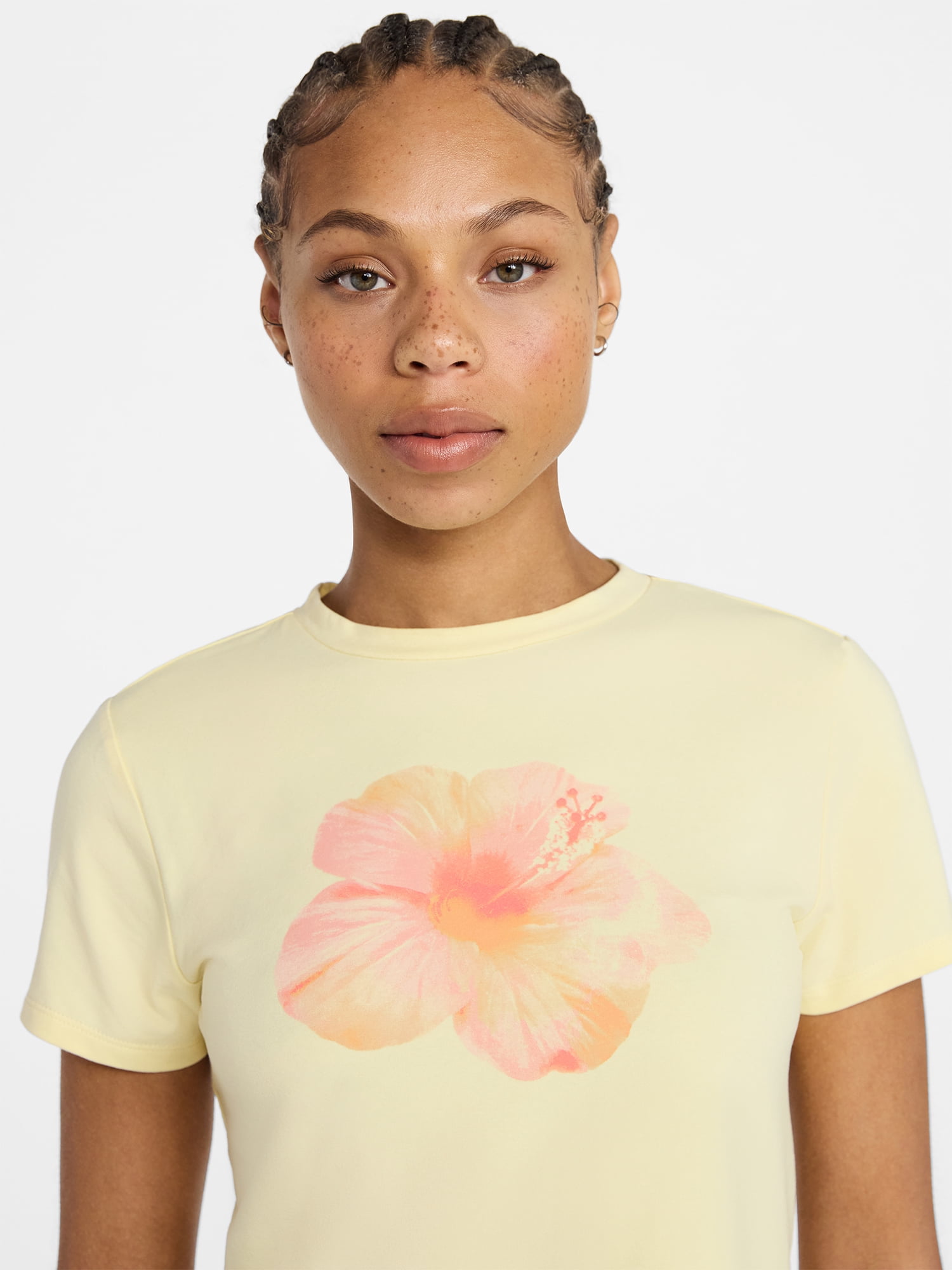 No Boundaries Sleepwear Graphic Baby Tee, Women's size XS - XXL