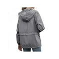 thumbnail image 5 of Women's Lightweight Hooded Raincoat Waterproof Packable Active Outdoor Rain Jacket(S-2XL), 5 of 7