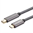 thumbnail image 1 of Type-C Male to Mini DP Male Cable, 4K@60Hz USB-C to Mini DP Adapter, Supports Simultaneous Audio and Video Output, Gray, 2m, 1 of 8