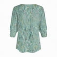 thumbnail image 4 of 3/4 Length Sleeve Womens Tops Casual Crew Neck Shirts Soft Basic Tees Business Work Blouses, 4 of 5