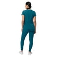 thumbnail image 2 of Adar Pro Movement Booster Scrub Set For Women - Sweetheart V-Neck Scrub Top & Yoga Jogger Scrub Pants, 2 of 7