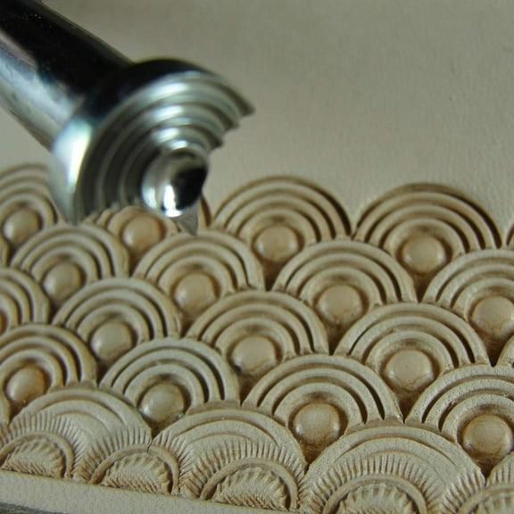 Stainless Steel Barry King - #3 Loop Shell Geometric Stamp (Leather Tool)