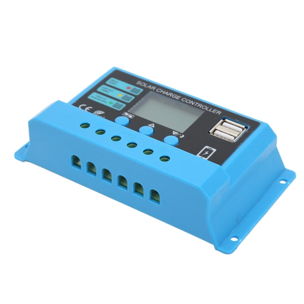 Controlador De Panel Solar, Protección De Circuito Controlador De Carga Fotovoltaica Chip Pantalla LCD 12V 24V Para Batería De Litio