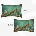 thumbnail image 3 of Binfone Retro Birds Standard Size Pillowcase, Long Staple Pure Cotton Envelope Closure Pillow Cover (Pillow core not included),14"x20", 3 of 7