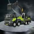 thumbnail image 6 of Diecast Metal Construction Vehicle Toy, Inertia Powered Cement Mixer Truck or Excavator or Dump Truck, Push and Go for 3+ Years, Size 6.69x5.12x1.97 Inch, 6 of 7
