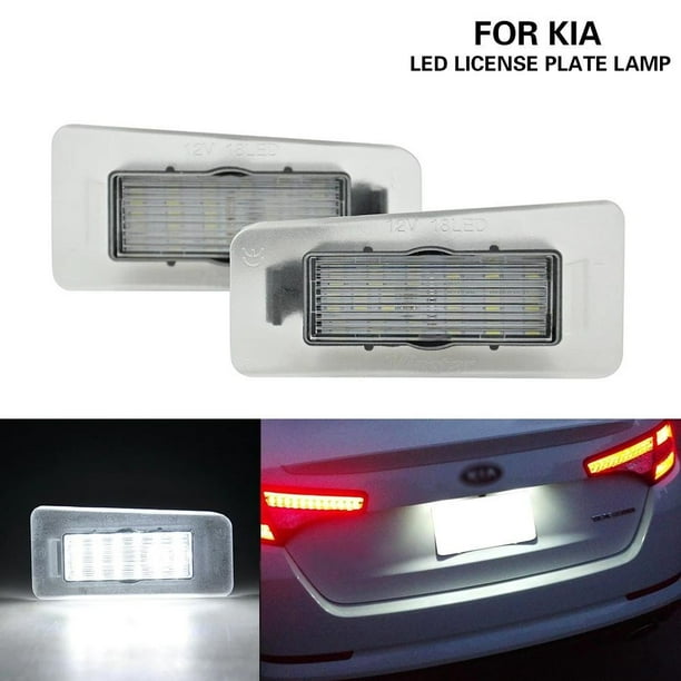Leke 2x 18SMD Led Number License Plate Light For Hyundai Elantra KIA Forte 20112018