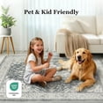 thumbnail image 5 of CHITOOMA 9'x12' Area Rugs for Living Room, Soft Vintage Rugs for Bedroom Office Machine Washable Rugs for Dining Room Distressed Non-Slip Carpet, 5 of 7