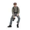 thumbnail image 1 of Modelo de fotógrafo masculino a escala 1:64, figura de fotógrafo sentado, escena de diorama, figura de resina, para micro paisaje de maquetas de ferro, 1 of 9