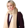 thumbnail image 2 of Beechfield Checkered Fluffy Scarf, 2 of 2