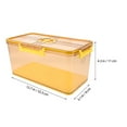 thumbnail image 2 of OUNONA  Fruit Containers For Fridge Bread Storage Airtight Loaf Breadbox Yellow, 2 of 8