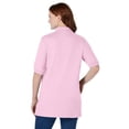 thumbnail image 2 of Woman Within Plus Size Elbow-Sleeve Polo Tunic, 2 of 6