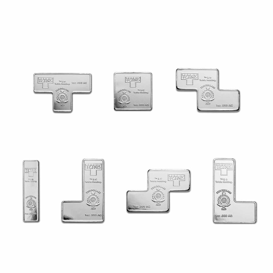 2023 テトリス銀貨　1オンス　O型 Buy 2023 Tetris™ Niue 1 oz Silver $2 I-Tetrimino Block | APMEX
