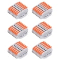 thumbnail image 3 of Conectores de cable compactos, 6 piezas, conectores de cable compactos, terminales de conexión rápida, bloques de conectores eléctricos diseñados a medida, 3 of 8