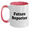 White/Pink, variant on Funny Future Reporter Gifts from Mom, Unique Two Tone Coffee Mugs for Reporter Friends, Mother's Day Unique Gifts