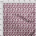 thumbnail image 2 of oneOone Cotton Silk Burgundy Fabric Florals Diy Clothing Quilting Fabric Print Fabric By Yard 42 Inch Wide-4OO, 2 of 4