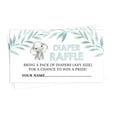thumbnail image 1 of Inkdotpot 30Baby Elephant Gender Neutral Baby ShowerDiaper Raffle Ticket Lottery Insert Cards Supplies Games For Baby Shower Party Bring A Pack Of Diapers To Win Favors Gifts And Prizes, 1 of 5