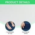 thumbnail image 4 of Tripumer 2 Pcs Curved Bath Rug Bath Mat Bathroom Rugs Toilet Mats for Corner Bath Tub Quadrant Shower Stall Navy Blue, 4 of 7