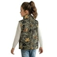 thumbnail image 2 of Garronmavis Camo Forest Zippered Vest Versatile Girls Sleeveless Vests 11-12 Fashion Sleevless Fall Winter Warm Outerwear With Pockets Casual Warm Lightweight Winter Coat with Pocket, 2 of 7