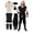 Khaki1#9527, variant on BOOMNY Halloween Mens Pirate Dress Up Funny Hallowmas Party Outfits Sets Playful Stage Performance Clothes Set