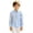 F171-Sky Blue, variant on FYDUU Kids Boys Girls Long Sleeve Striped Shirt Turndown Collar Button Down Shirts Fall Back To School Shirt Formal Children's Tops 3-4 Years