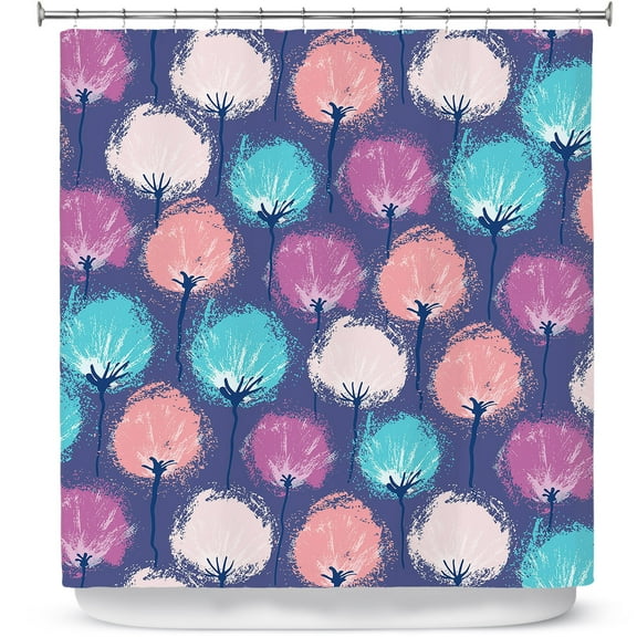 Shower Curtains 70" x 73" from DiaNoche Designs by Metka Hiti - Spray Flowers