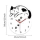 thumbnail image 4 of Reloj de pared,Reloj de pared decorativo con forma de gato para sala de estar silenciosa,Reloj de pared de madera,decoración moderna,Reloj de pared,Reloj de pared silencioso,sin, 4 of 8