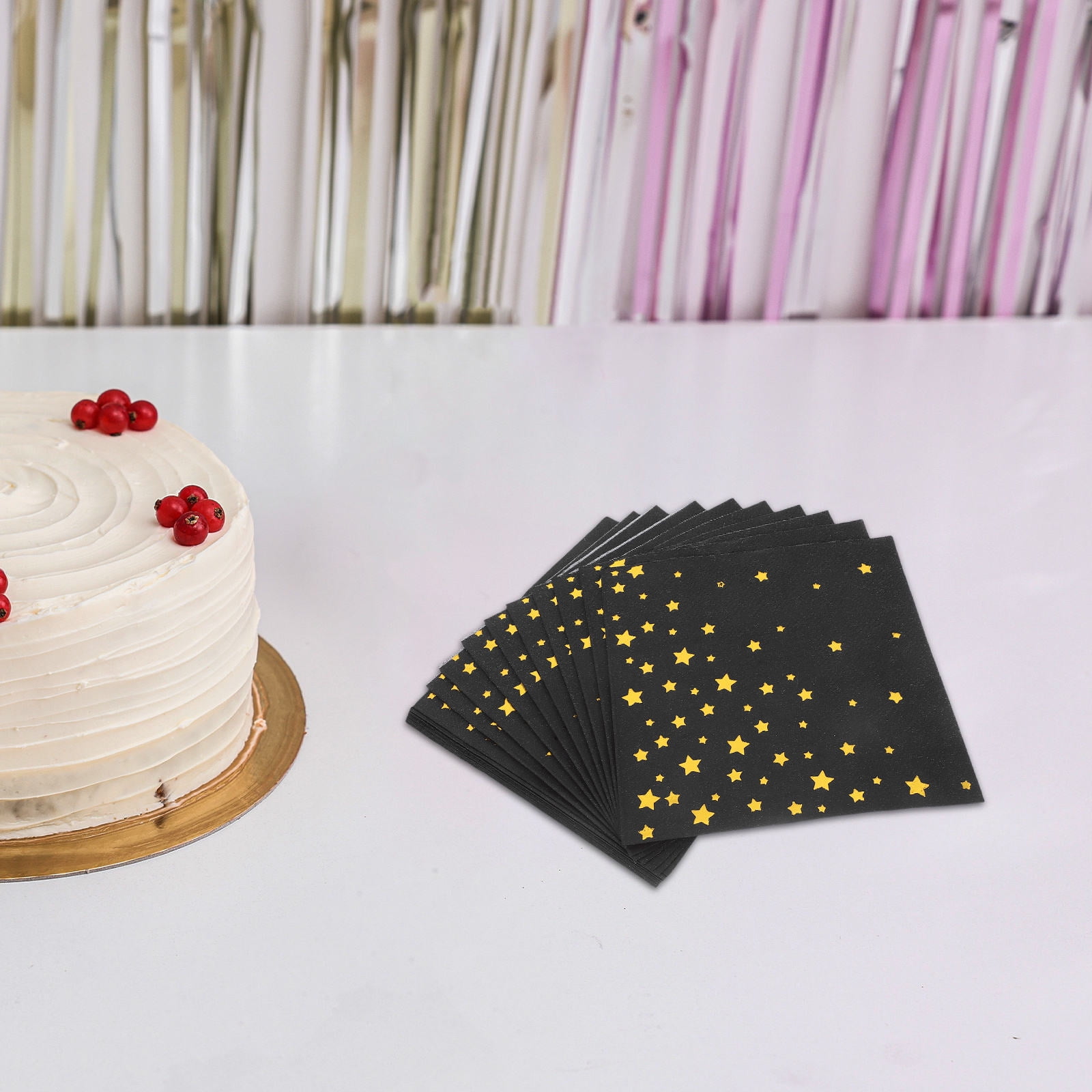 VERDANVERSE Graduation Gold Foil Paper Hand Towels for Elegant Parties 100pcs