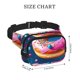 thumbnail image 4 of Balery Starry Sky Colorful Donut Mochila Cinturón para Mujeres y Hombres, Bolsa de Cintura Impermeable de Doble Capa con Correa, 4 of 9