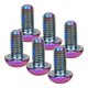 thumbnail image 3 of Tornillos de disco de freno de bicicleta de aleación de titanio de colores M5x10 mm, 6 piezas/caja, pernos Torx T25 para bicicletas, acabado deslumbrante, 3 of 8