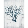 thumbnail image 2 of Grey, Jace 25x32 White Modern Wood Framed Museum Art Print Titled - Coral White Wood Mate, 2 of 4
