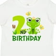 thumbnail image 4 of Inktastic 2nd Birthday Princess Frog Girls Toddler T-Shirt, 4 of 5