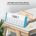 thumbnail image 2 of Smart Pill Organizer Electronic Timing Reminder Storage Case Timer Weekly Pills Container Alarm Box for Traveling B, 2 of 7