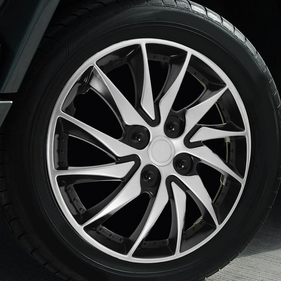 MIPCASE Black ABS Car Wheel Hub Cover - , Stylish Auto Upgrade for Enhanced and Custom Look