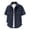 A450-Dark Blue, variant on Kalauyu Men's Button Down Shirts Short Sleeve Cotton Shirts with Double Chest Pocket Lightweight Casual Outdoor Work Solid Color Cargo Tops