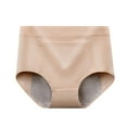 thumbnail image 3 of Panties for Women,High Coverage Womens Underwear Medium Rise Full Briefs Plus Size Menstrual Leakproof Sanitary Panties For Heavy Days,Womens Underwear,Beige,2XL, 3 of 4
