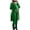 Green, variant on Women's Plus Size 2-Piece Tunic Legging Set V-Neck Long Sleeve Top with Side Split High-Waisted Stretch Leggings in Solid Colors（Brick Red， XL）