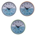 thumbnail image 1 of Reloj de baño de 3 piezas, impermeable, mini reloj de pared para baño, pantalla de tiempo portátil Negro5 Naranja5 Verde5, 1 of 9