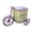 Green, variant on Rusty Metal Bicycles Bucket Planter Rolling Flowers Cart Decorative Wheelbarrow for Outdoor Decoration