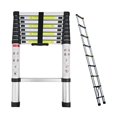 thumbnail image 1 of 8.5ft 2.6M Telescoping Ladder Aluminum Extension Folding Ladder 9 Steps for Home Office DIY Projects RV Roof Repairing, Portable Ladder 330lbs Max Load, EN131 Certificated, 1 of 15