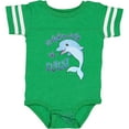 thumbnail image 3 of Inktastic Dolphin-itely the Cutest Boys or Girls Baby Bodysuit, 3 of 5