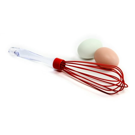 Norpro New Silicone Whisk Batter Stirrer Mixer In Red 11.5
