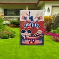 thumbnail image 6 of Clearance! Boovnll 4th of July Garden Flag, 12x18" Red White Blue Garden Flags Memorial Day Garden Flag for Outdoor, Yard, Garden, Independence Day Watercolor Decor, 4th of July Decorations, 6 of 6