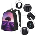 thumbnail image 2 of Easygdp Lavender Field Sunset Mochila de Gran Capacidad Minimalista Ideal para Escuela, Viajes y Uso Diario, 2 of 6