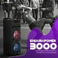 thumbnail image 4 of AudioBox ABX-8080R Dual 8" Bluetooth Portable Party Speaker with Wireless Microphones, LED Lights, FM Radio, USB, AUX, microSD, Karaoke Speaker, 4 of 9