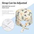thumbnail image 3 of Scrub Caps Women Men, Leopardprint Banana Adjustable Working Caps, Turban Hat Cleaning Working Cap with Sweatband, Elastic Bandage Tie Back Nurse Cap, 3 of 5